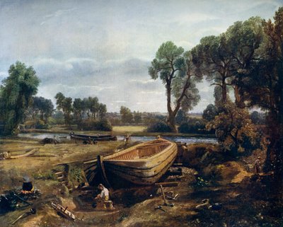 Stavba lodí v blízkosti Flatford Mill, 1815, 1912. od John Constable
