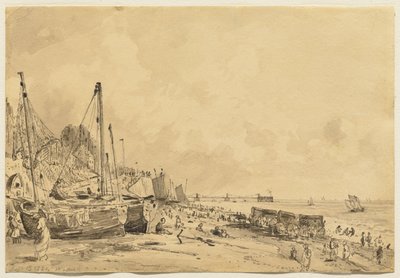 Brighton Beach, Pohled na východ, 1824 od John Constable