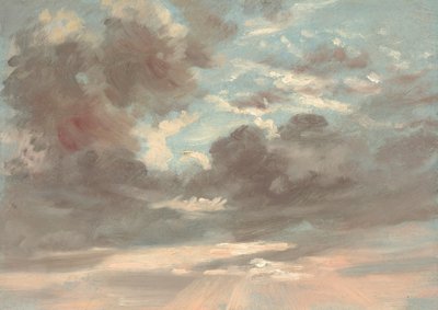 Studie mraků: Bouřlivý západ slunce od John Constable