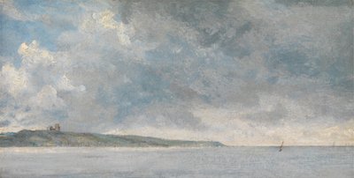 Pobřežní scéna s útesy od John Constable