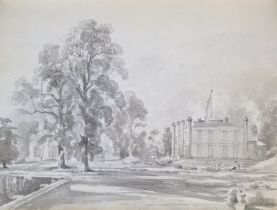 Coleorton Hall, Leicestershire, domov sira George Beaumonta (pero a mytí) od John Constable