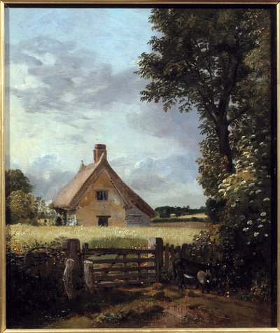 Chata v pšeničném poli. Obraz Johna Constablea (1776-1837) od John Constable
