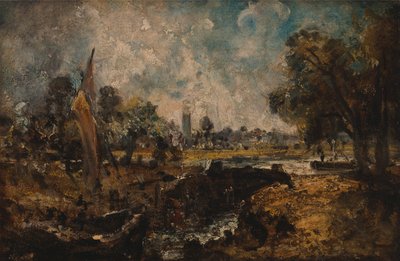 Zámek Dedham Lock od John Constable