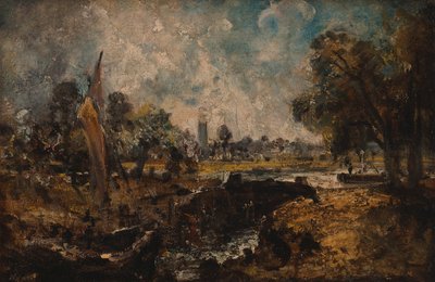 Dedham Lock, 1819 až 1820. od John Constable
