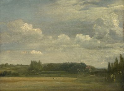 East Bergholt Common, Pohled směrem k faře, 18. srpna 1813 od John Constable