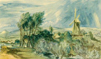 „Ford Road and Rope Walk Showing the Windmill, near Folkestone“, 1947. od John Constable