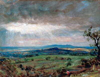 Hampstead Heath with Harrow in the Distance, c1821 od John Constable