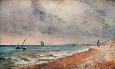 Hove Beach, s rybářskými čluny, c1824 od John Constable