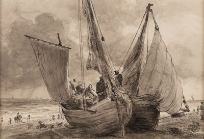 Loď Lugger a Hog, Brighton od John Constable