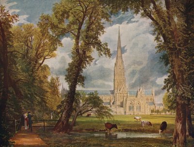 Katedrála v Salisbury, 1823, c1915 od John Constable