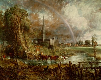 Salisbury Cathedral From the Meadows, 1831 (podrobnosti viz 188984-188985) od John Constable