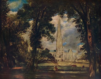 Katedrála v Salisbury, c1823 od John Constable