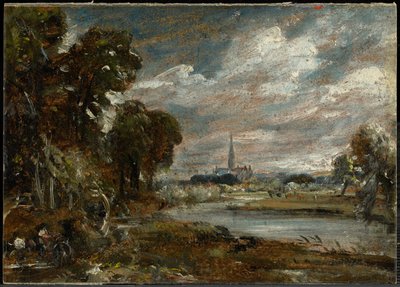 Katedrála v Salisbury od řeky Nadder od John Constable