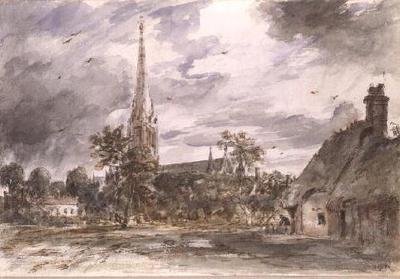 Katedrála v Salisbury: s chatkami od John Constable