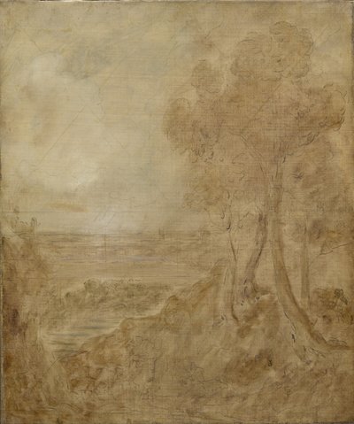 Náčrt pro "Dedham Vale", kolem 1827 od John Constable