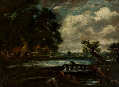 Studie na „Skákající kůň“ (View on the Stour) od John Constable