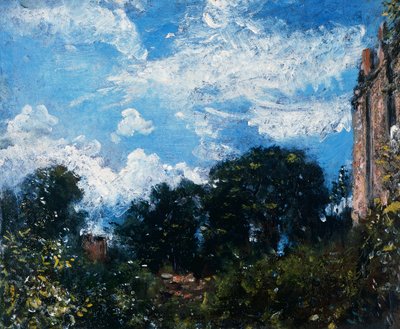Studium oblohy a stromů (olej na plátně) od John Constable