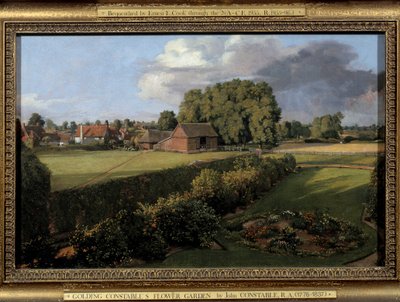 Anglická zemědělská krajina Garden of Golding Constable. Obraz Johna Constabla (1776-1837) 1815 Ne. 0,33x0,5m. Ipswich. Městské muzeum od John Constable