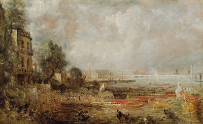 Otevření mostu Waterloo, cca 1829-31 od John Constable