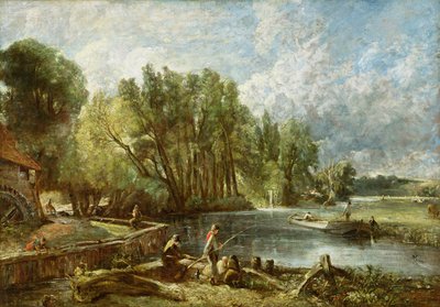The Young Waltonians - Stratford Mill, c.1819-25 od John Constable