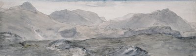 Pohled z vrcholu Honister Crag (akvarel) od John Constable