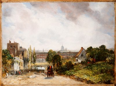 Pohled na City of London z chaty Sira Richarda Steela, Hampstead, c.1832 od John Constable