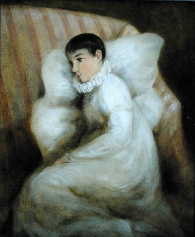 Mladá dívka odpočívá na pohovce (olej na plátně) od John Constable