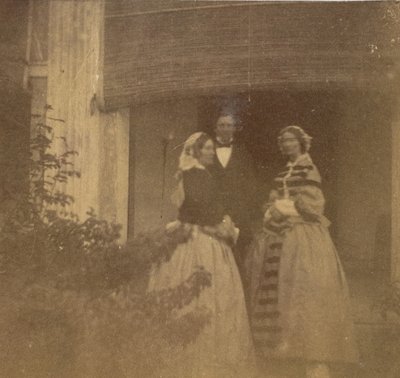 [Hraběnka Canningová s hosty, Government House, Allahabad], 1858. od John Constantine Stanley