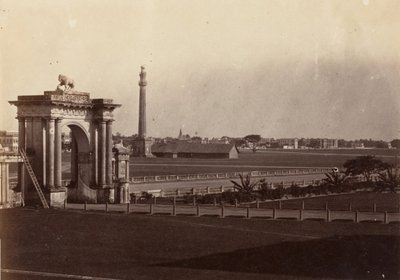 [Pohled na Chowringhee z Government House, Kalkata], 1858-61. od John Constantine Stanley