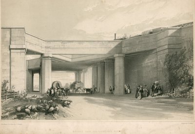 Most přes Uxbridge Road, Londýn od John Cooke Bourne