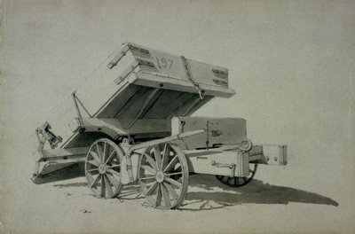 Dodavatelé sklápěcí vůz, č. 3, 30. léta 19. století (pero, inkoust a mytí na papíře) od John Cooke Bourne