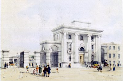 Vchod do Birminghamského nádraží, 1838-39 od John Cooke Bourne