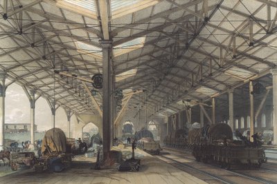 Goods Shed, Bristol, Great Western Railway, 1846 od John Cooke Bourne