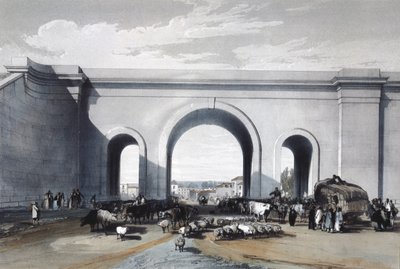 Železniční most v Chippenham, Wiltshire, 1846 od John Cooke Bourne