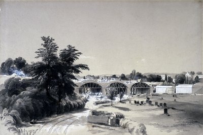 Weedon, Northamptonshire, 6. července 1837 (pero a inkoust a mytí na papíře) od John Cooke Bourne