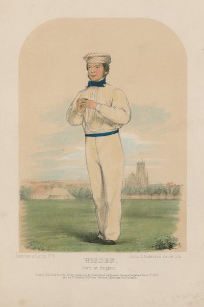 Portrét Johna Wisdena barevné lito od John Corbet Anderson