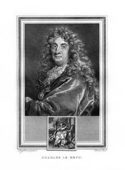 Charles le Brun, francouzský barokní malíř, 1825. od John Corner