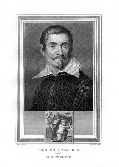 Domenichino, italský barokní malíř, 1825. od John Corner