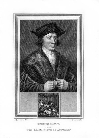 Quentin Matsys, malíř ve vlámské tradici, 1825. od John Corner