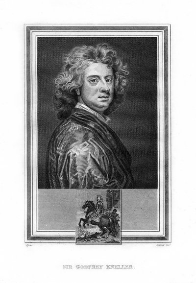 Sir Godfrey Kneller, anglický malíř barokní éry německého původu, 1825. od John Corner