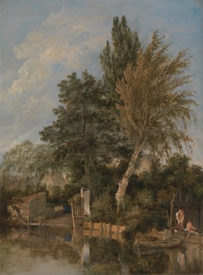 Chlapci koupání na řece Wensum, Norwich od John Crome