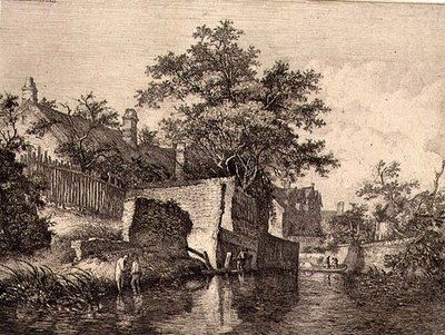 Před Novými Mlýny, hospoda. od J. & W. Freemana v roce 1821 od John Crome