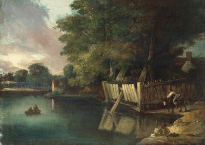 Watering Place, Heigham (olej na plátně) od John Crome