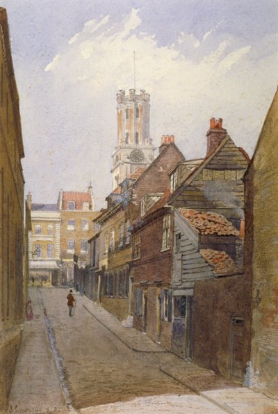 Chigwell Hill, Stepney, Londýn, 1881 od John Crowther