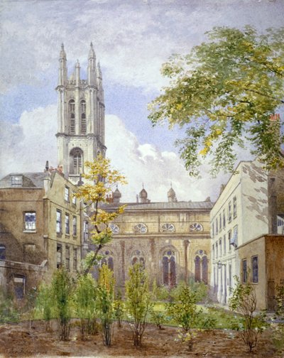 Kostel svatého Michaela, Cornhill, City of London, 1882. od John Crowther