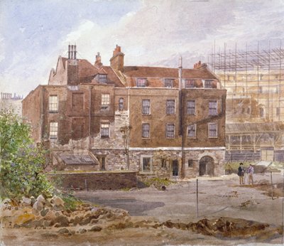 Východní fronta kanceláře Almonry, Middle Scotland Yard, Westminster, Londýn, 1884. od John Crowther