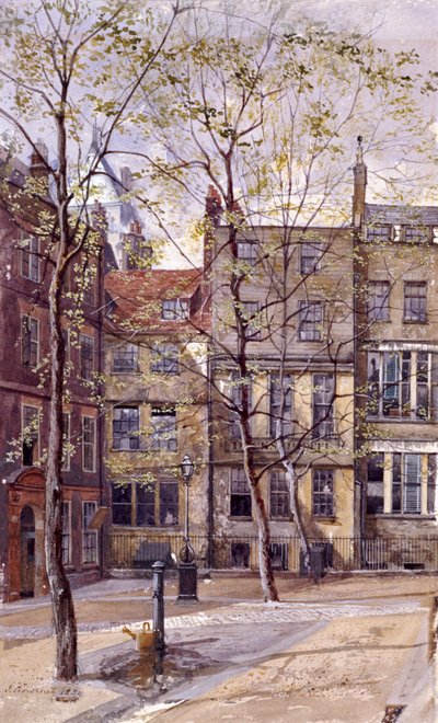 Inner Temple, Londýn, 1880 od John Crowther