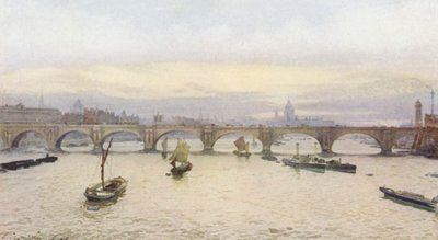 Ztracený Londýn: (barevná litografie) od John Crowther