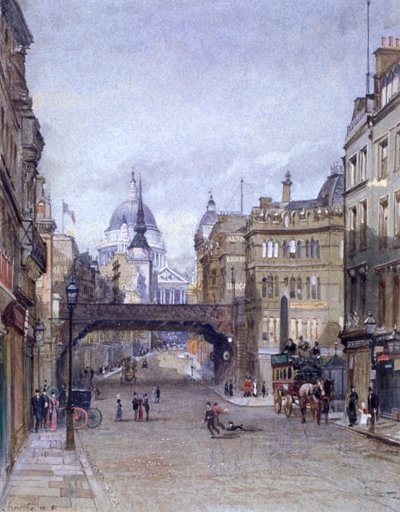 Ludgate Circus, Londýn, 1881 od John Crowther