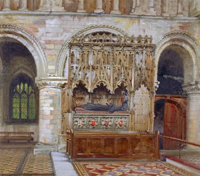 Rahereho hrobka, převorství svatého Bartoloměje, City of London, 1880 od John Crowther